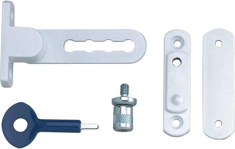 Yale Locks P-117-WE Ventilation Window Lock, White Finish, Restricts Window Opening, Allows Ventilation