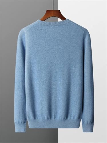 Men Cashmere Blen Pullover O-Neck Basic Sweater Long Sleeve Smart Casual Soft Tops Fall Winter2
