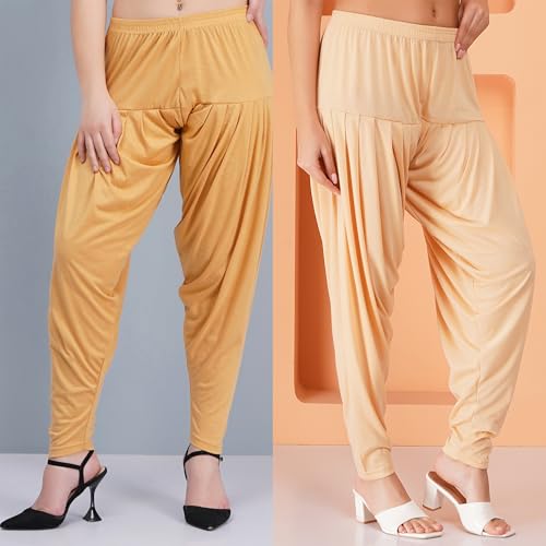 Image of Buy That Trendz Women's Viscose Dhoti Patiyala Salwar Harem Bottoms Pants
