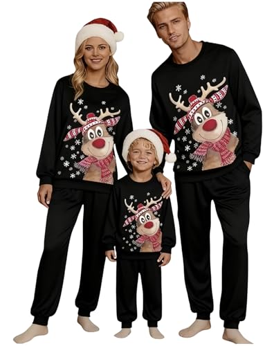 Generisch Christmas Sweater, Weihnachtspullover Familie Set Damen...