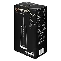 Oromed ORO-DENTAL Munddusche Kabellos, 3 Reinigungsmodi, 2 Wasserstrahldüsen, 170 ml Wassertank und USB-C-Kabel, IPX7 Wasserdicht - Zahnpflegegerät in Schwarz