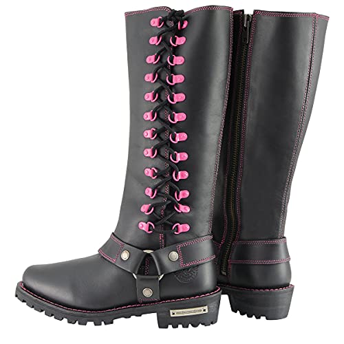 Image of Milwaukee Leather Women's Premium Leather Motorcycle Harness Boots Collection MBL - 6