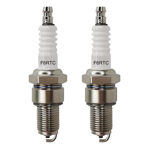 CQSPMOTO 2PK F6RTC Spark Plug Replace for NGK BPR6ES Bosch WR6DC WR7DC Champion RN9YC RN10YC Denso W20EPR-U, Spark Plug for MTD 951-10292/751-10292, for Honda GX160 GX270 GX390 Predator 212 Generator