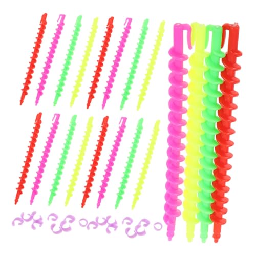 VALICLUD 26 piezas Rulos de Pelo Varillas de Perm para Pelo Rizador Reutilizable de Herramientas para Peinados con Ondas y Rizos Naturales
