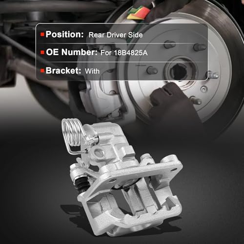 Image of cciyu Rear Left Brake Caliper Assembly w /Bracket 18B4825A 1994 1995 1996 1997 1998 1999 2000 2001 2003 2004 For Ford For Mustang