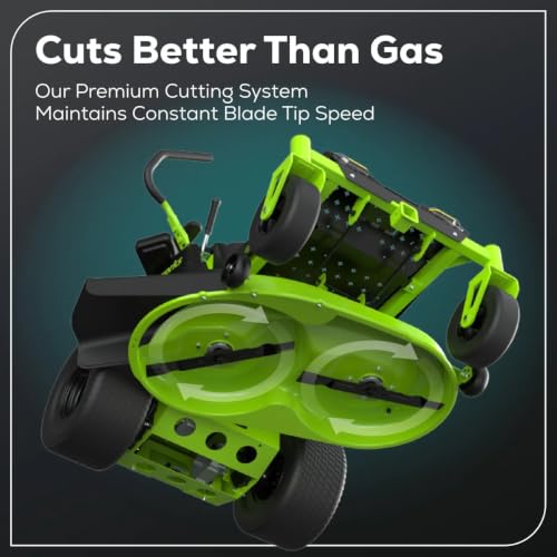 Image of Greenworks 60V 42 inch CrossoverZ Zero Turn Mower, (6) 8.0Ah Batts&600W Chgr