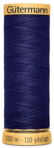 Hilo de algodón 100% natural Gutermann color azul 6190 miniatura 1