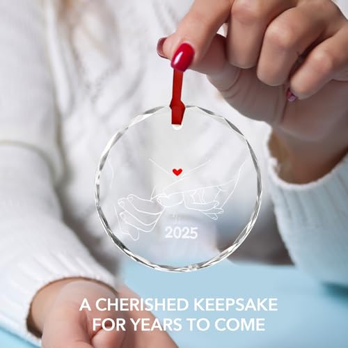 Engagement Gifts for Couples - Glass Ornament 2025, Personalized Gifts for Newly Engaged Couples, Happy Engagement Ideas for Her, Bride to Be - Engaged for Her, Friends