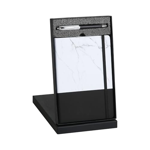 Image of Personalised Diary with Personalized Pen, Gift Combo, Size: A5 - Black