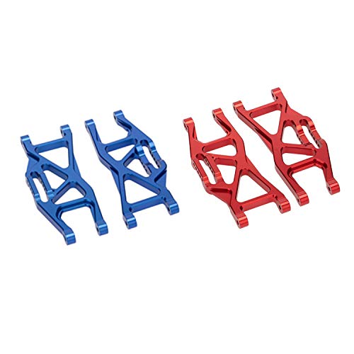Facibom CNC Aluminum Alloy 10mm Widened Suspension Arm for 1/10 MAXX Truck 89076-4 Upgrade Parts,Blue - Thumbnail 4