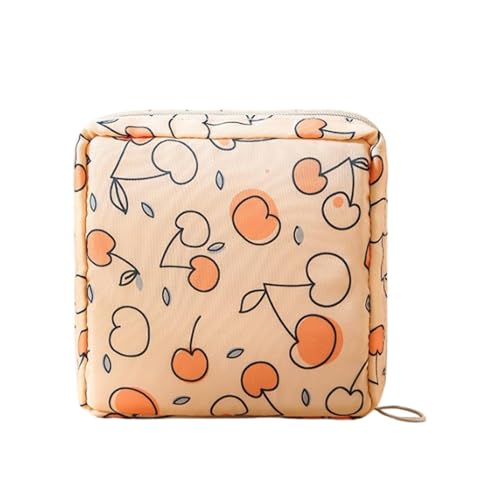 Bolsa de almacenamiento para toallas sanitarias: bolsa portátil impresa para sellos | Bolsa pequeña y linda para proteger y organizar discretamente sus toallas y tampones, para el trabajo, el