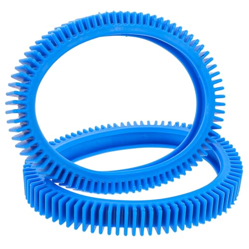 HEMOTON 2 Piezas de Repuesto para Neumáticos de Piscina Azul, Accesorio para Máquina de Limpieza de Piscinas, Limpiador Neumáticos Multiusos, Compatible Limpiadores Automáticos,