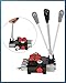 FAHKNS 3 Spool 11 GPM Hydraulic Flow Control Valve 3600 PSI G Ports Adjustable Relief Lever Handle Double Acting Parallel Center Tractor Loader W/Joystick Small Tractors/Tanks Loaders Log Splitters