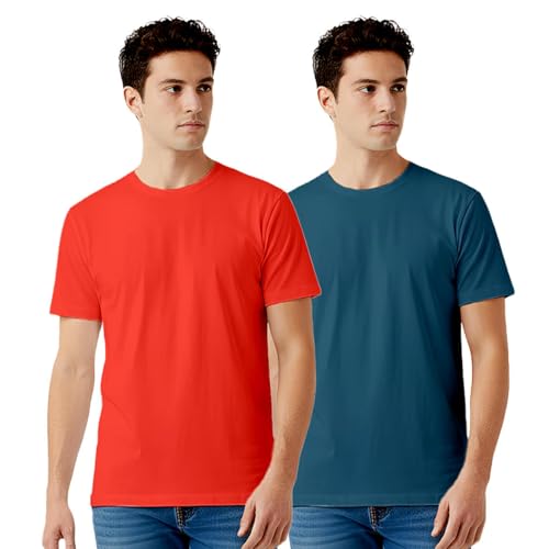 Image of 100% PIMA Cotton T Shirt for Man | Premium Men T-Shirts Regular Fit | Half Sleeve Round Neck Cotton Tshirt for Man | Mens Tees Made for Indian Climate | Available in 10 Colours