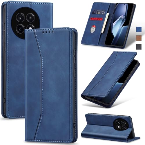 Image of Jasonyu Flip Wallet Case for OnePlus 13R,Blue