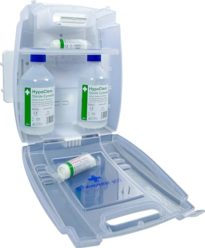 Safety First Aid Group E459T Eye Wash Kit Wall Mounted with 2 x 500 ml Bottles