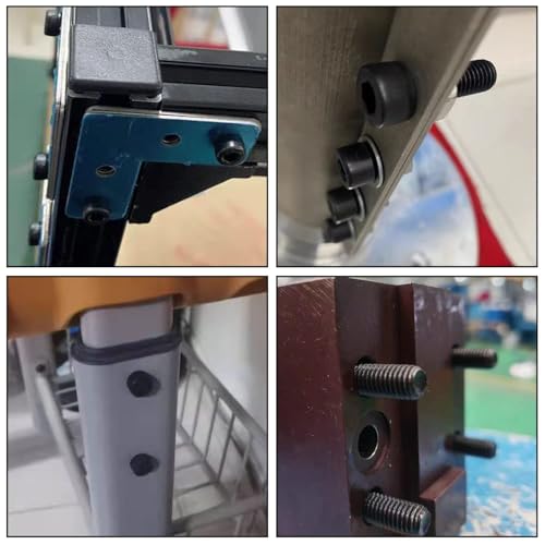 TIANLIN 10 Stück M8 Sechskantschrauben, M8 x 30 mm Innensechskantschrauben aus schwarzem Kohlenstoffstahl, für industrielle Anwendungen, rostbeständig und langlebig