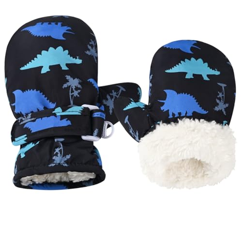 Fleece Lined Mittens for Baby Boys Girls,Baby Toddler Little Kids Winter Warm Gloves Mittens(6-24 months)