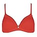 Produktbild Viania Soft-BH ohne Bügel mit gemoldeten Cupschalen 193456 Alina Farbe Rot Campari, Größe:85, Cup:A