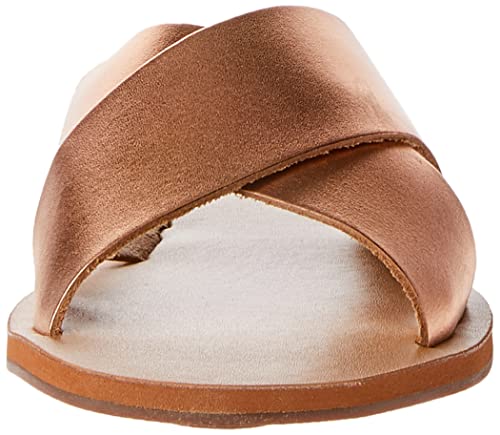 Sandália Rasteira, Tiras Cruzadas, Anacapri, Feminino, Rose, 36