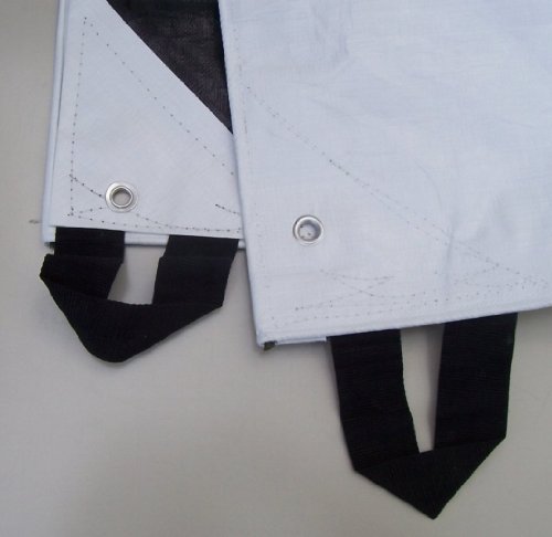 18' x 20' White & Black Reversible Extra Heavy Duty Tarp