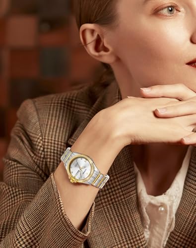 Image of OUPINKE Automatic Watch for Women Self-Winding Luxury Original Ladies Watch | Skeleton Mechanical Diamond Gold /Black /Sliver 24 Hours Gift Wrist Watches