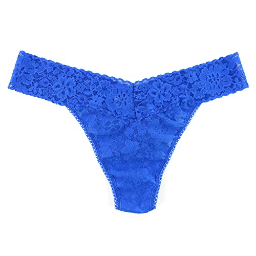 Image of hanky panky - Daily Lace Original Rise Thongs for Women 3 Pack | One Size (4-14) | Lacy thong underwear, lingerie panties