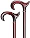 Men Anatomical Derby Cane Burgundy Maple Handle  -Affordable Gift! Item #DHAR-9763900