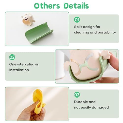 Image of 2 Pack Faucet Extender for Toddlers, Kids Sink Extender for Bathroom, Kitchen, EASICUTI Food Grade Silicone Faucet Extension, Baby Hand Washing Water Spout Extender Fits Standard, Gooseneck Faucet