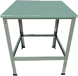 LAURINDOS, Mesa Industrial Inox 70x57x80 Suporte Multiuso Reforçada