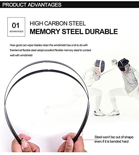 LHSM Tergicristalli per Ford Fiesta MK7 2009 2010