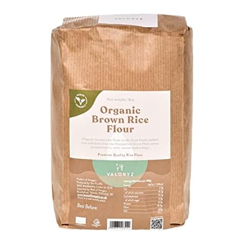 Organic Brown Rice Flour 1kg - Premium Quality Certified Organic Rice Flour from Europe Cover