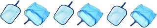Didiseaon 6 Pcs Tile Cleaner Degreaser Cleaner Spa Cleaner Terrarium Mesh Net Pool Leaf Net Fine Mesh Pool Cleaning Skimmer Blue Net Swimming Pool Plastic Pool Cleaner Net Cleaning Fragments