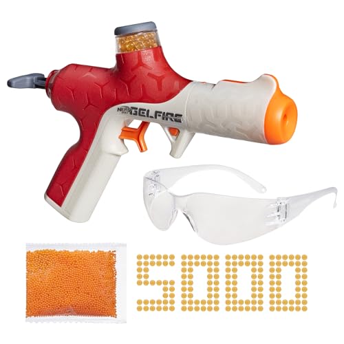 Image of Nerf Pro Gelfire Twist Shot Blaster, 150 FPS, 5,000 Gelfire Rounds, T-Pull Priming, Integrated 80 Round Hopper, Eyewear, Ages 14+