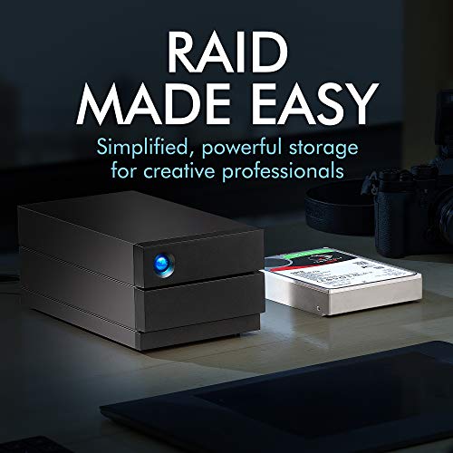image for LaCie 2big RAID 16TB External Hard Drive Desktop HDD – USB-C USB 3.0