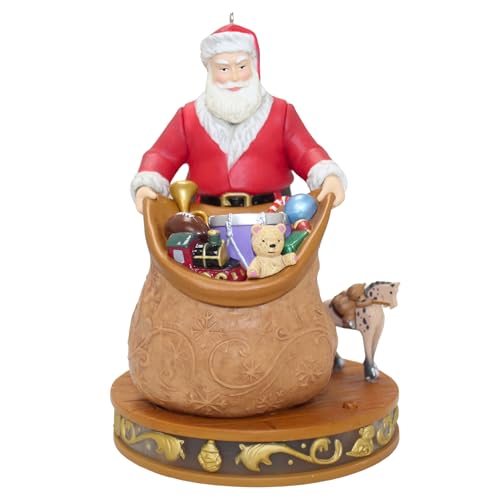 Hallmark Packing Up The Toys Santa's Story Light-and-Sound Show Ornament 2015