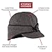 Stormy Kromer The Rancher Cap – Wool Winter Hat for Men, Fleece-Lined Insulated Earflap, Thinsulate Crown, Outdoor Cold Weather Cap, Six-Panel Design, Olive, 7 5/8