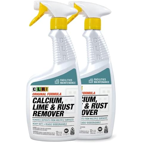 CLR PRO Industrial Calcium, Lime & Rust Remover, 32 Ounce Spray (Pack of 2) Cover