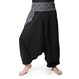 Kunst und Magie Fleecehose Haremshose Unisex PSY Goa Pluderhose Aladinhose...
