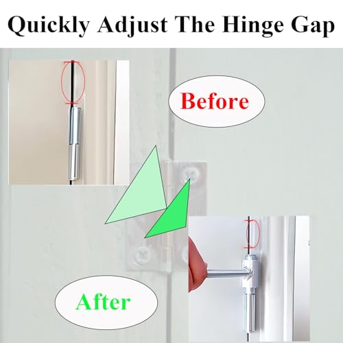 Image of Industrial Door Hinge Gap Adjusting Wrench Tool Kit, Sliver, Steel, Plated, 14-19mm & 23-25mm Hinge Gap Adjusting Wrench
