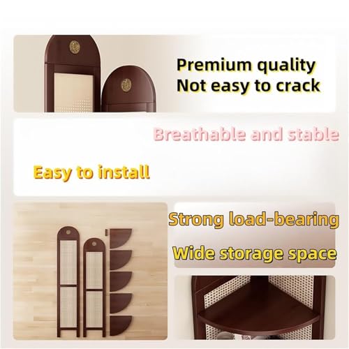 Estantería esquinera para libros resistente y elegante con arco 6