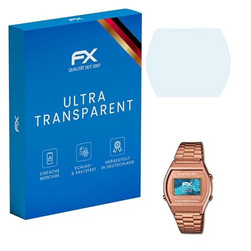atFoliX Screen Protection Film compatible with Casio B640WC-5AEF Screen Protector, ultra-clear FX Protective Film (3X)