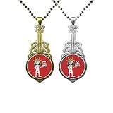 Liefermenge: 2 Gitarren-Anhänger (Bronze × 1 / Silber × 1)