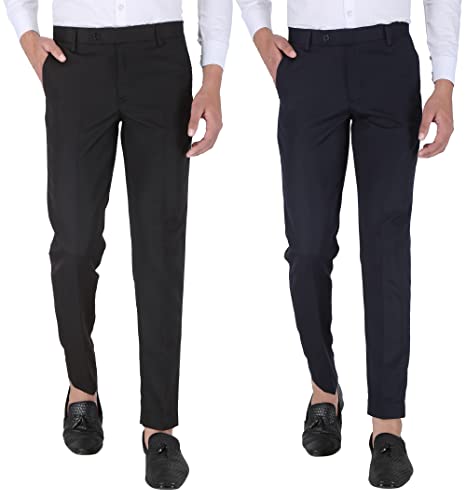 Image of UpToDate Fashion Mens Slim Regular Fit Formal Trouser Formal Pant for Men