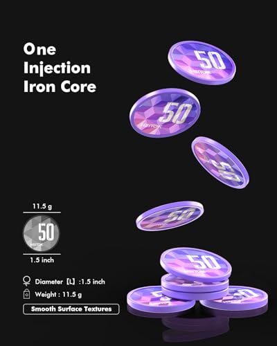 Poker Chip Set 500 Stück – Profi Eisenkern Pokerchips 11,5g, Komplettset mit Zubehör, Karten (englisch), 5 Würfeln & robustem Aluminiumkoffer, Party, Geschenkidee, Texas Hold'em, Blackjack – Bild 4