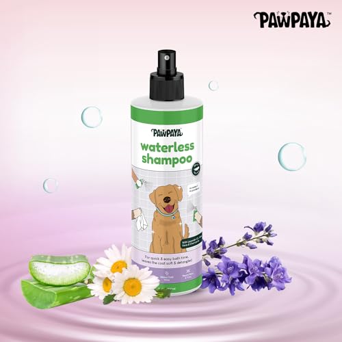 Image of Pawpaya Shampoo Pawpaya Shampoo for Dogs | Gentle Deep Cleansing Formula for Healthy Skin & Soft, Shiny Coat | Suitable for All Dog Breeds & Coat TypesDogs (Waterless Shampoo)