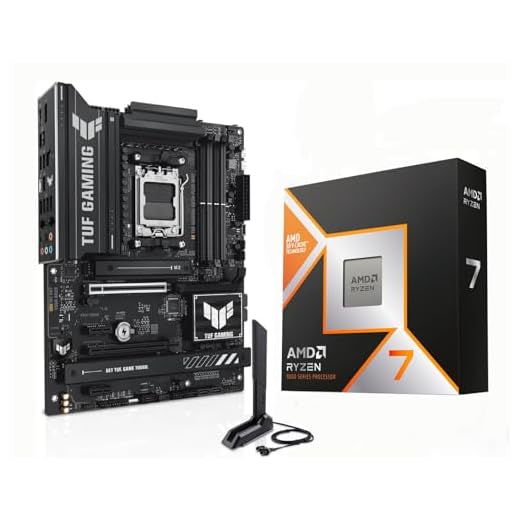 MICRO CENTER AMD Ryzen 7 9800X3D CPU Processor with ASUS TUF Gaming B850-PLUS WiFi AM5 ATX Motherboard (DDR5, PCIe 5.0, 3X M.2, Wi-Fi 7, USB 20Gbps Type-C)