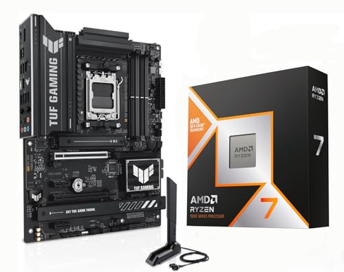 MICRO CENTER AMD Ryzen 7 9800X3D CPU Processor with ASUS TUF Gaming B850-PLUS WiFi AM5 ATX...