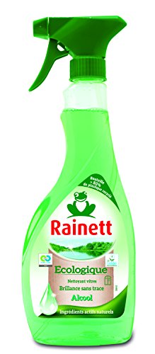 Preisvergleich Produktbild Rainett Glasreinigungsspray, umweltfreundlich, 500 ml, 4 Stück