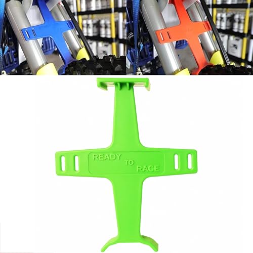 PRO CAKEN 10.6 inch Universal Motorcycle Fork Brace Protection Plastic Fork Support Guard Fork Saver for Most Motorcycles Pit Dirt Bikes Motorcycle Accessories-Green